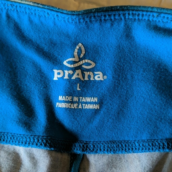 Prana blue and green leggings, size L - Picture 4 of 4